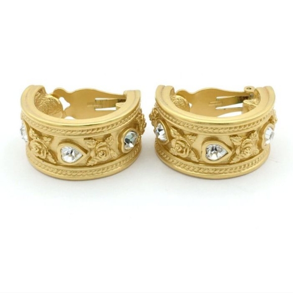 Vintage Avon Elizabeth Taylor Love Blooms Clip-On Earrings - Picture 3 of 8